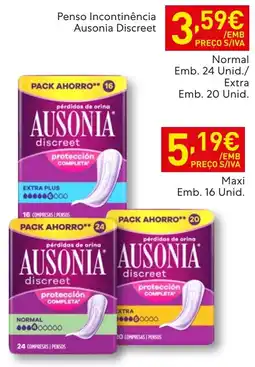 Recheio Penso Incontinência Ausonia Discreet promoção