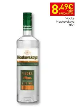 Recheio Vodka Moskovskaya promoção
