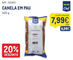 Makro Canela em pau metro chef promoção
