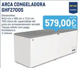 Makro arca congeladora ghf2700s promoção