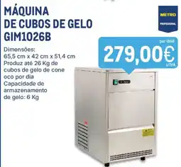 Makro Máquina de cubos de gelo gim1026b promoção