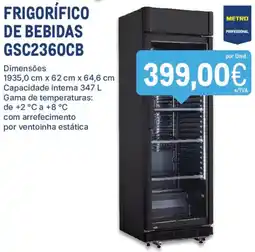 Makro frigorífico de bebidas gsc2360cb promoção