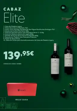 Recheio Cabaz elite promoção