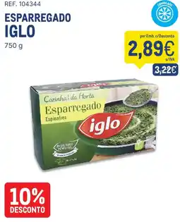 Makro esparregado iglo promoção