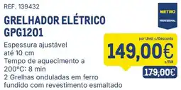 Makro Grelhador elétrico metro professional promoção