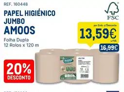 Makro Papel higiênico jumbo amoos promoção
