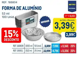 Makro Forma de alumínio promoção