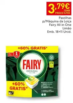 Recheio Fairy all in one limão promoção