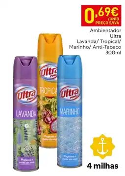 Recheio Ambientador ultra lavanda tropical marinho anti-tabaco promoção