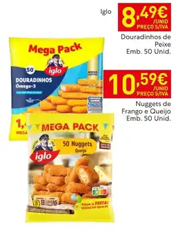 Recheio Douradinhos de peixe iglo promoção