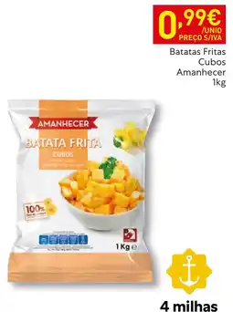 Recheio Batatas fritas cubos amanhecer promoção