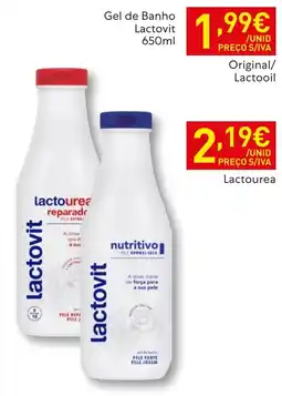 Recheio Gel de banho lactovit promoção