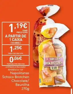 Recheio Napolitanas Schoco Brotchen Chocolate/Baunilha promoção