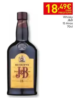 Recheio Whisky J&B promoção