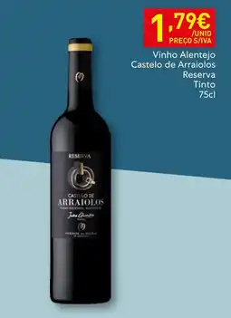 Recheio Vinho Alentejo Castelo de Arraiolos Reserva Tinto promoção