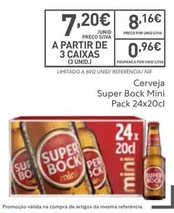 Recheio Cerveja Super Bock Mini promoção