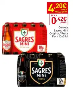 Recheio Cerveja Sagres Mini Original/ Preta promoção