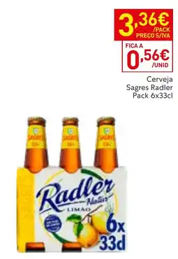 Recheio Cerveja Sagres Radler promoção