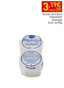 Recheio Queijo de cabra atabafado santiago promoção
