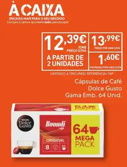 Recheio Cápsulas de Café Dolce Gusto promoção