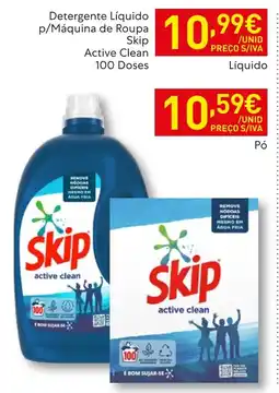 Recheio Detergente Líquido p/Máquina de Roupa Skip Active Clean promoção