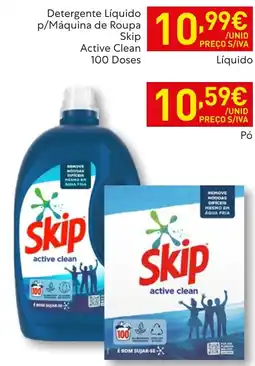 Recheio Detergente Líquido p/Máquina de Roupa Skip Active Clean promoção