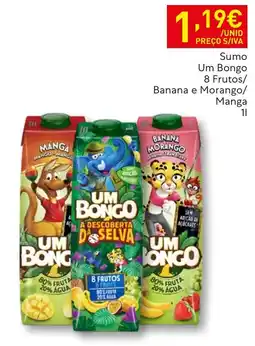 Recheio Sumo Um Bongo promoção