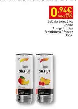 Recheio Bebida Energética Celsius Manga Limão/ Framboesa Pêssego promoção