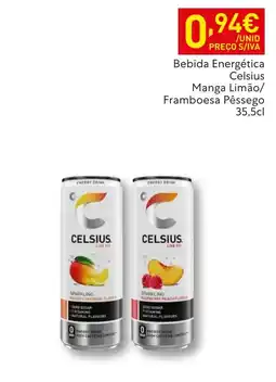 Recheio Bebida Energética Celsius Manga Limão/ Framboesa Pêssego promoção