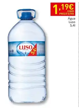 Recheio Água Luso promoção
