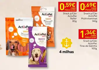 Recheio Snack p/Cão ActivPet Roller promoção