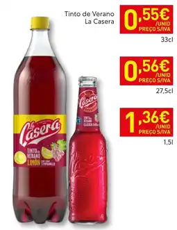 Recheio Tinto de Verano La Casera promoção