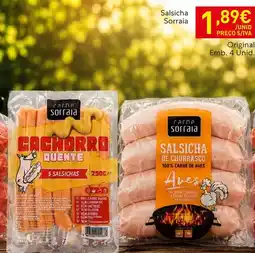 Recheio Salsicha Sorraia promoção