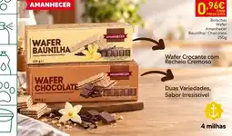 Recheio Wafer baunilha amanecer promoção