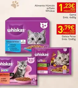 Recheio whiskas seleção de peixes em gelatina promoção