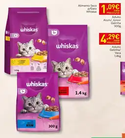 Recheio Alimento Seco p/Gato Whiskas promoção