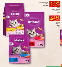 Recheio whiskas adulto atum/júnior galinha promoção