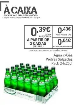 Recheio Água c/Gás Pedras Salgadas promoção