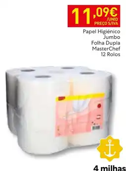 Recheio Papel Higiênico Jumbo Folha Dupla MasterChef promoção