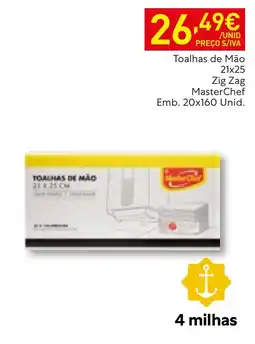 Recheio toalhas de mão zig zag masterchef promoção