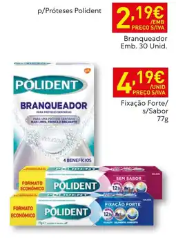 Recheio Polident branqueador promoção