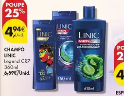 Pingo Doce Champô linic legend cr7 promoção