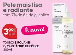 Pingo Doce be beauty tônico esfoliante promoção