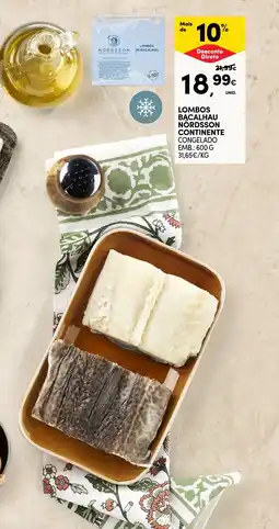 Continente Lombos bacalhau nordsson continente promoção