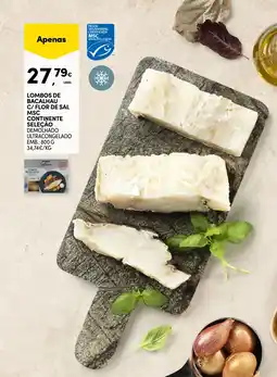 Continente Lombos de bacalhau c/ flor de sal msc continente seleção promoção