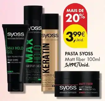 Pasta syoss matt fiber 100ml