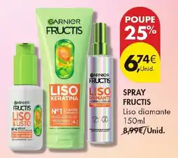 Pingo Doce Garnier Fructis spray liso diamante promoção