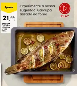 Continente Garoupa legítima pequena promoção
