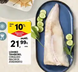 Continente Lombo tamboril congelado promoção