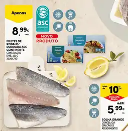 Continente Filetes de robalo/dourada asc continente promoção